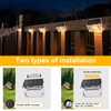 Qualdout Solar Outdoor Lights, 8 Pack Solar Fence Deck Lights,
