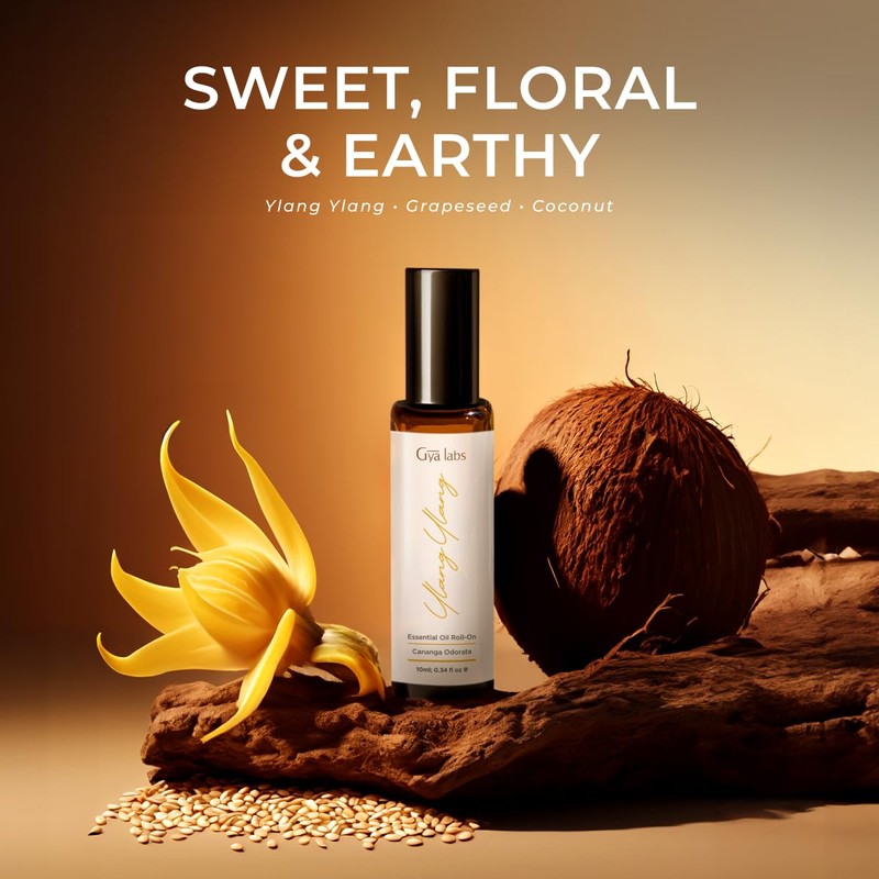 Gya Labs Ylang Ylang Essential Oil Roll On - 0.34