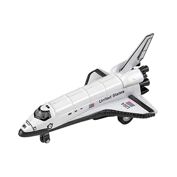 Rhode Island Novelty 5 Inch Diecast Pullback Space Shuttle, One Space Shuttle