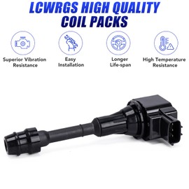 Set of 4 Ignition Coil Pack and Spark Plugs Fits for 2.5 L4 Nissan Altima Sentra 2002 2003 2004 2005 2006 2.5l Replaces UF350 C1398