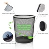SHSYCER Black Mesh Trash Cans 4 Gallon, 10 Pack, Metal