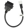 vhbw OBD2 Adapter 3 Pin to OBD2 16 Pin Compatible