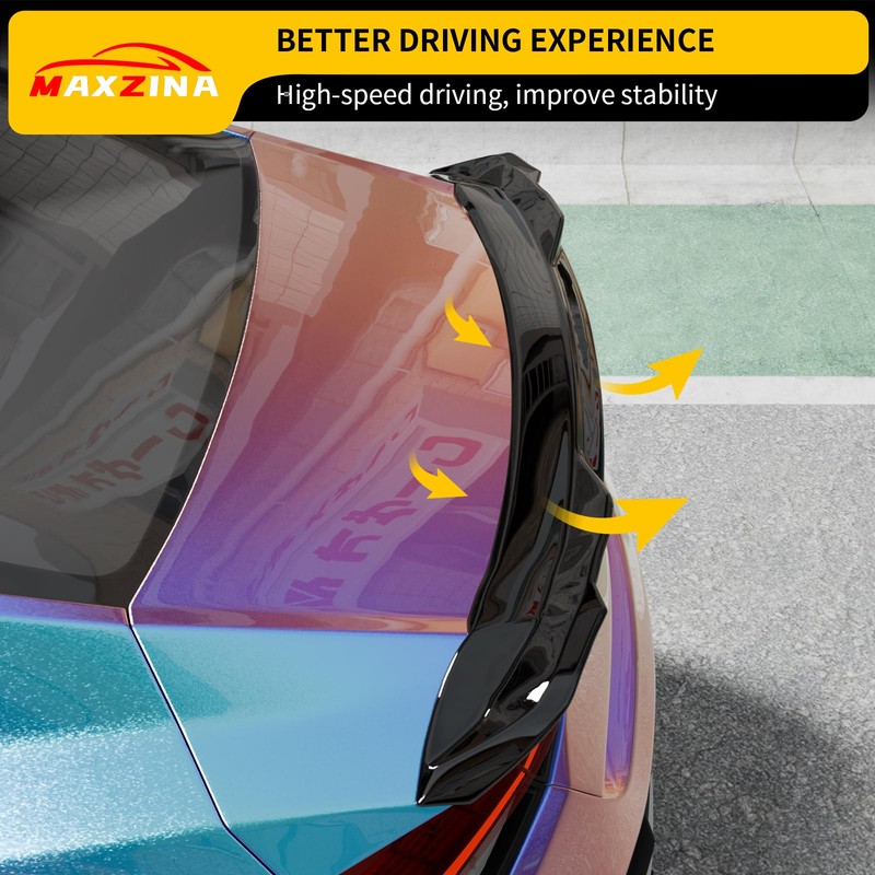 Maxzina Spoiler Wing Compatible with 2021-2025 Hyundai Elantra Sedan Rear