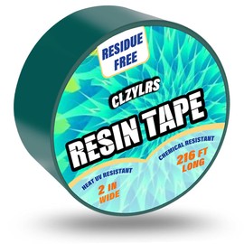 CLZYLRS Resin Tape for Epoxy Resin Molding Thermal Adhesive Tape -Silicone Adhesive Tape - Craft Tape for Making River Tables Hollow Frame Bezels Epoxy Craft Pendant (2 inch Wide 216 Ft Long)