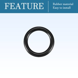 QUARKZMAN Nitrile Rubber Round Washer 22 mm x 16 mm x 3 mm for Tap Plumbers Repair Seal Connection, Black Pack of 10