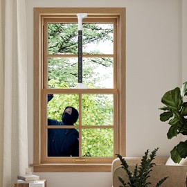 Window Locks for up and Down Windows（Black）for Cabin Window Privacy and Security-Adjustable18 to 30 in, Security Bars for Windows-Window Locks-Window Safety Bars-Window Lock bar