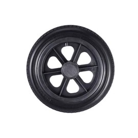 A pair of 12 inch wheels, solid PU wheels, wheelchair casters, and rear wheels for hand wheelchairs,Black
