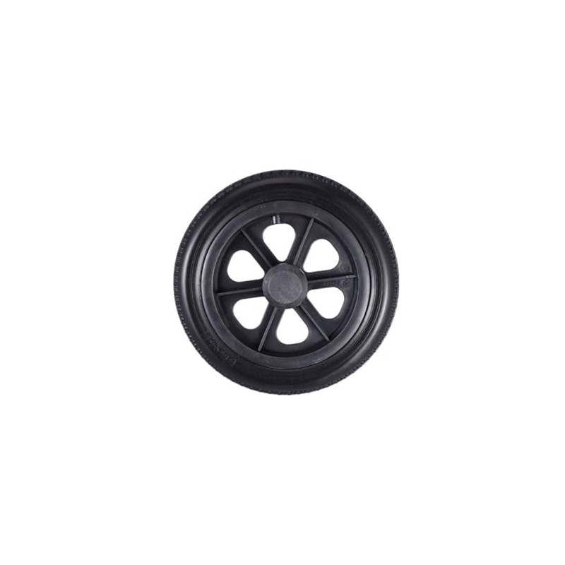 A pair of 12 inch wheels, solid PU wheels, wheelchair