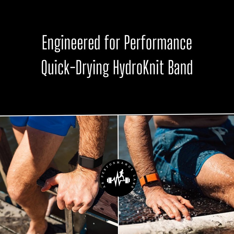 AR LABS Whoop 4.0 Compatible HydroKnit Wrist Band | Fast-Drying,