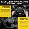 KEEPDSGN 15''Carbon Fiber Leather Car Steering Wheel Cover Non-Slip For