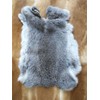 4pack Natural Tanned Rabbit Fur Hide Rabbit Skin Pelts Gray(10"