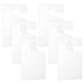 6 PCS Blank Parking Permit Hang Tag, White Parking Passes Hanging for Car 3×5 Inch Plastic Parking Permit Holder for Car Rear View Mirror Passes Stickers Permits