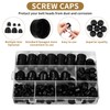 Pack of 160 Cover Caps for Nuts, Plastic Caps for