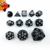 Bescon Complete Polyhedral Dice Set of 12pcs D3-D60，RPG Dice Set