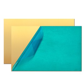 Uxney Brass Sheet, 1 mm x 100 mm x 150 mm, 99.9% Pure Brass Plates for DIY, Jewellery, Electrical, Repair, Industry (Pack of 2)