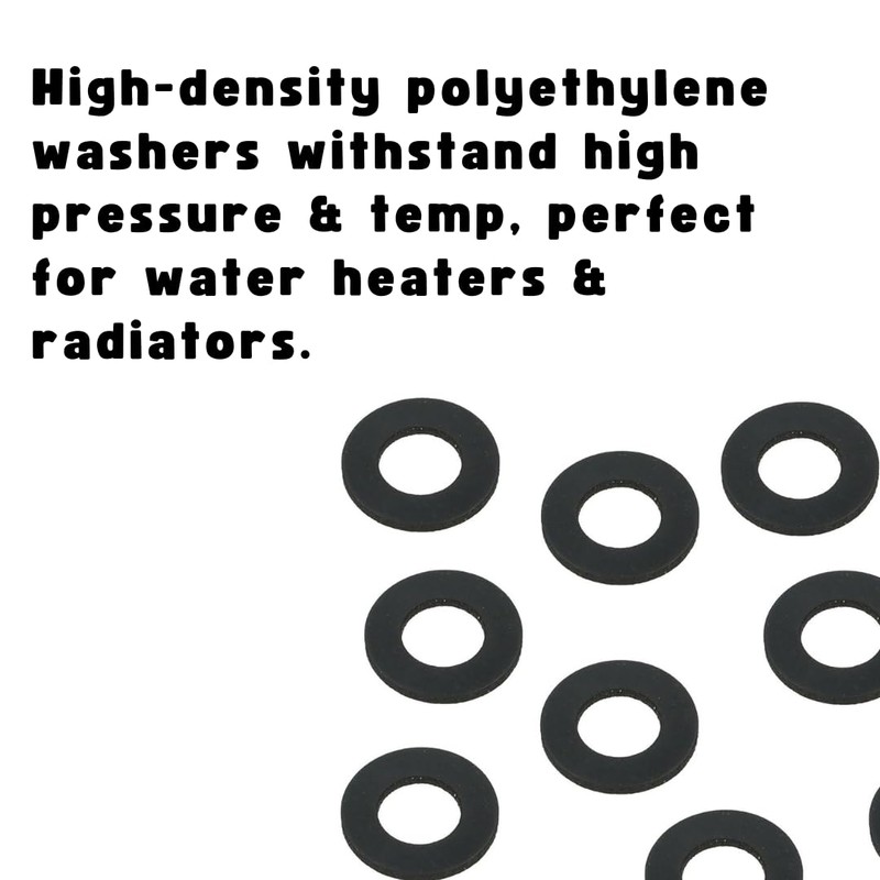 Invero® 10 Pack 13mm Rubber Hole Hose Connector Washers Sealer