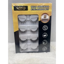 DIKAY1 Waterproof Reusable False Self - Adhesive Eyelashes