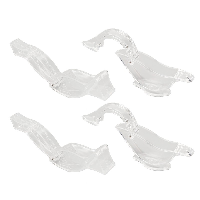 10Pcs Manual Lemon Juicer Transparent Safe Acrylic Fish Bird Shaped