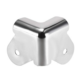 sourcing map Speaker Corner Protectors Cabinets Edge Corner Speaker Stackable Guard Wrap Angle 1.4 Inches Case Protection Silver 8pcs