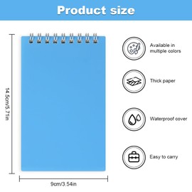 KUIZHEN 6 Pack Mini Notebook, 12.6cm x 7.6cm Spiral Small Notebooks Pocket Notepad Pocket Notebooks for Office School Party Bags Small Project Writing Note Taking