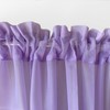 Set of 2 Luxton Lilac Voile Sheer Curtains Rod Pocket