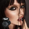 Black Matte Eyeshadow, Single Smoky Eyeshadows Pressed Powder, Highly Pigmented