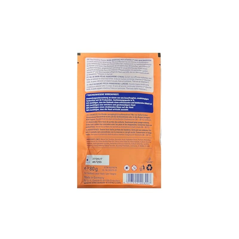 Dresdner Essenz Bath Salts + Vitamin C + Niacinamide 6