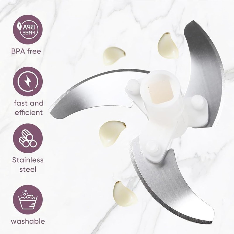 Vegetable Cutter, 500 ml Manual Onion Chopper with Pulley, Multi