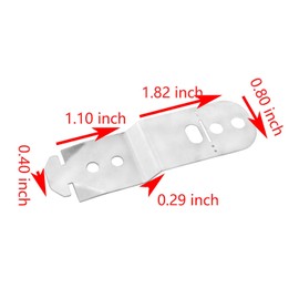 YHXiXi 2PCS Dishwasher Countertop Mounting Bracket Replacement Dishwasher Countertop Mounting Bracket Replacement 628371 AH3478789 EA347878 AP4538351 605007 00605007, with screws