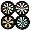 SUPCOW Dart Doard Design Ceramic Coasters, 4 Pack of Absorbent