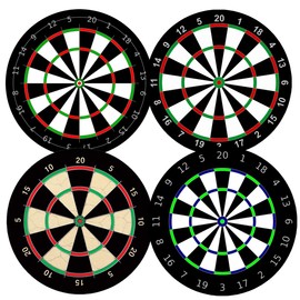 SUPCOW Dart Doard Design Ceramic Coasters, 4 Pack of Absorbent Stone for Drinks, Protect Furniture from Coffee or Tea Marks