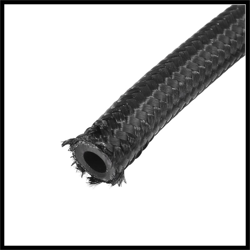Hihaha 5Ft 4AN Braided Nylon Stainless Steel CPE Oil Fuel