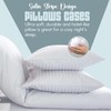 Sunshine Comforts Pillow Cases 4 pack Satin Stripes-Microfiber luxury Pillow