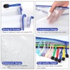 Mutsitaz 12 Pack A6 Plastic Wallets File Bags, A6 Document