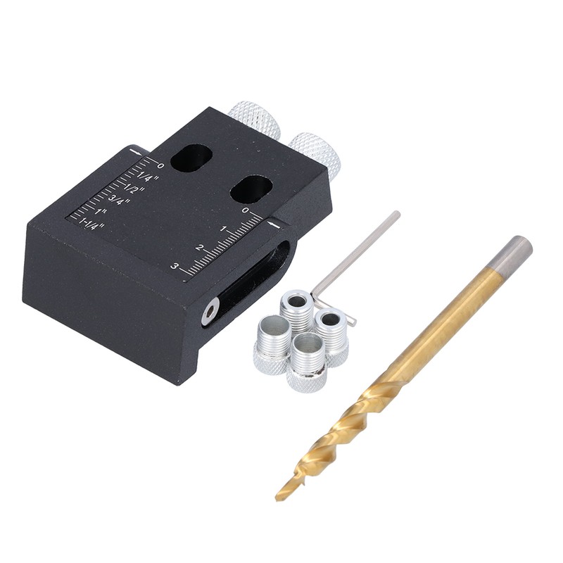39Pcs Pocket Hole Jig 15 Degree Woodworking Guide Oblique Drill