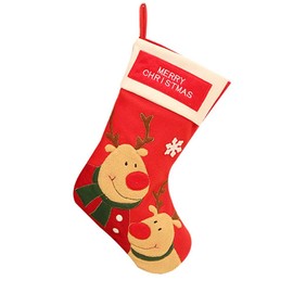 BJ-SHOP Christmas Stocking 45 cm Felt Christmas Stocking Perfect for Fireplace Gift Main Accessory
