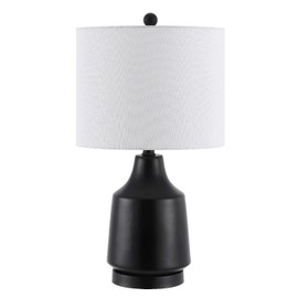 Safavieh Lighting Collection Atrius Modern Contemporary Black 24-inch Table Lamp (LED Bulb Included)