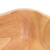 Rubber Wood Salad Bowl Handcrafted Simple Stylish Square Bowl Tableware