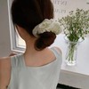 Large Silk Satin Scrunchie For Hair，4Pcs Silk Oversized Extra Scrunchie