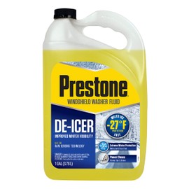 Prestone AS250-6PK De-Icer Windshield Washer Fluid - 1 Gallon, (Pack of 6)