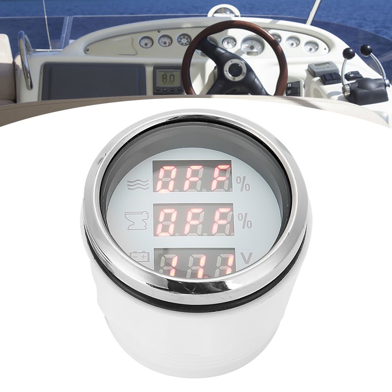 52MM/2in 3‑In‑1 Water Level Meter Sewage Gauge Voltage Instrument 0‑190Ω