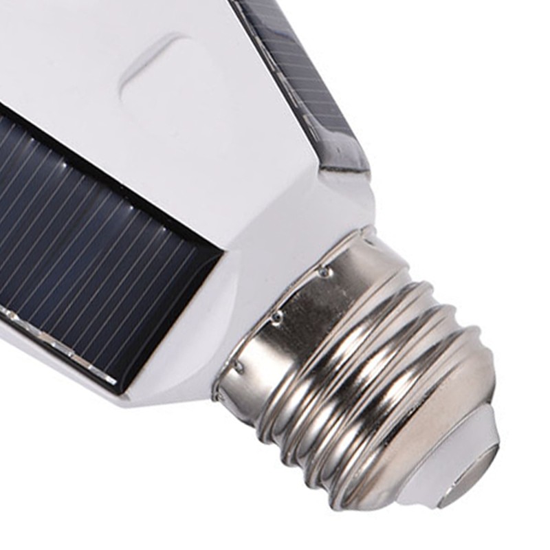 Solar Panel LED Light Bulb Portable Waterproof Indoor/Outdoor Hiking Camping