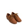 JW PEI Women's Kayla Weave Strap Flat Shoes - Brown
