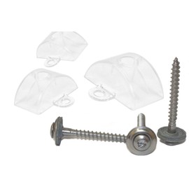 Spacer 76/18 for Sinus/Corrugated Sheet + Spengler Screws 4.5 x 45 mm Pack of 100 Stainless Steel A2