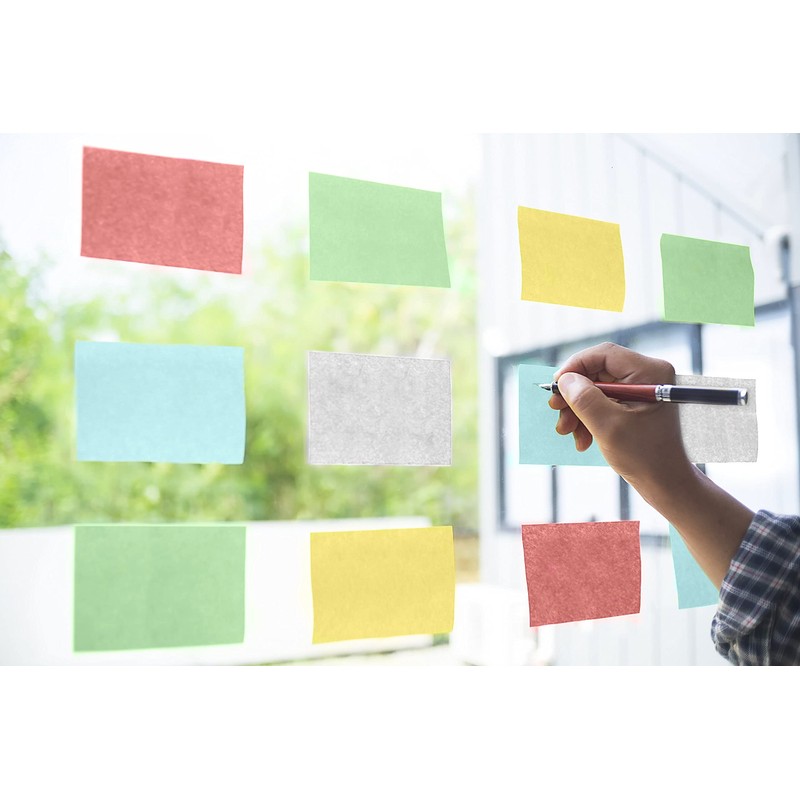 Super Large (A5) Sticky Note Pads, Pastel Blue, Pack of