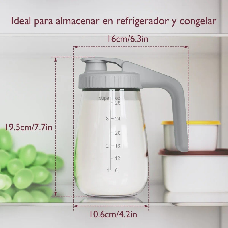 Momcozy Jarra De Almacenar Leche Materna 28oz Gris
