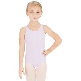 Capezio Capezio - Maillot sin mangas de cuello alto para niñas, Lavender, X-Large
