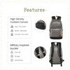 TSD Urban Canvas Backpack,Durable Hiking Lightweighted Casual Daypack Backpacks,Sturdy Travel
