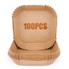 6.3 Inch Air Fryer Disposable Paper Liner, 100 Pcs, Square