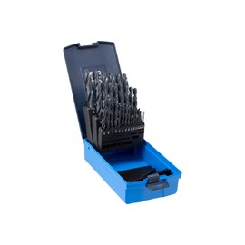 PFERD HSS Twist Drill Bit Set 1/16-1/2" M2 STEEL - 29 pieces - 118° Split Point Jobber-Length Professional Grade High-Speed Drill Bits for Metalworking - Part 20035